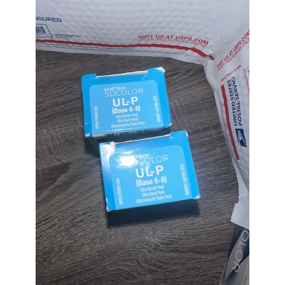 Matrix SoColor UL-P Ultra Blonde Pearl Base 6-8 Permanent‎ Hair Color ultra lift
